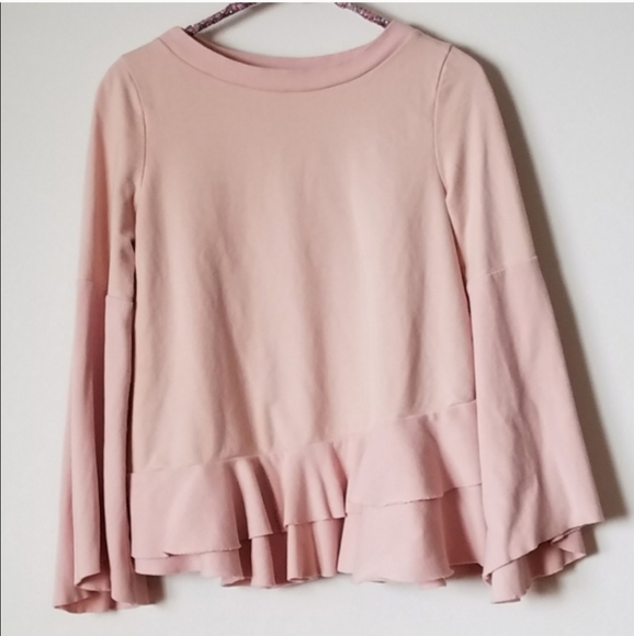 Altar'd State Sweaters - Altar'd State Pink Ruffle Sweater. Size M
